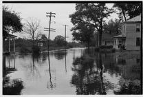 Flooding around houses